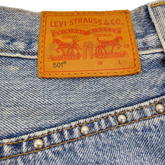 Levi’s Premium 501 Limited Edition Shorts 30 Blue - Picture 6 of 15